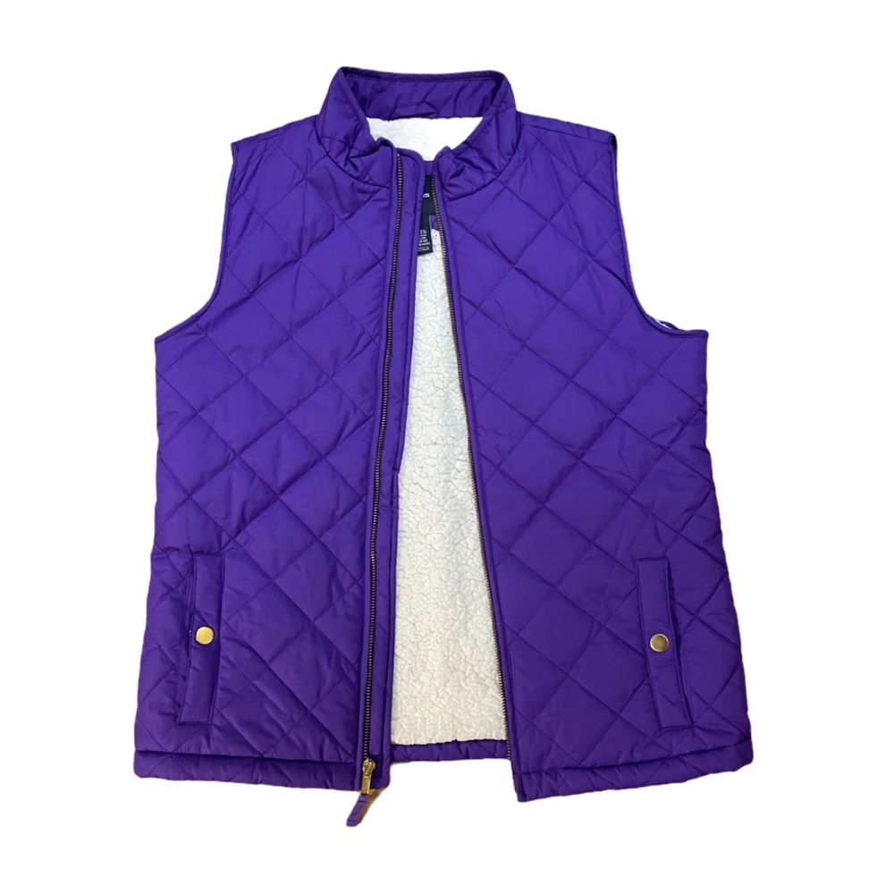 Gap Purple Fleece Puffer Vest